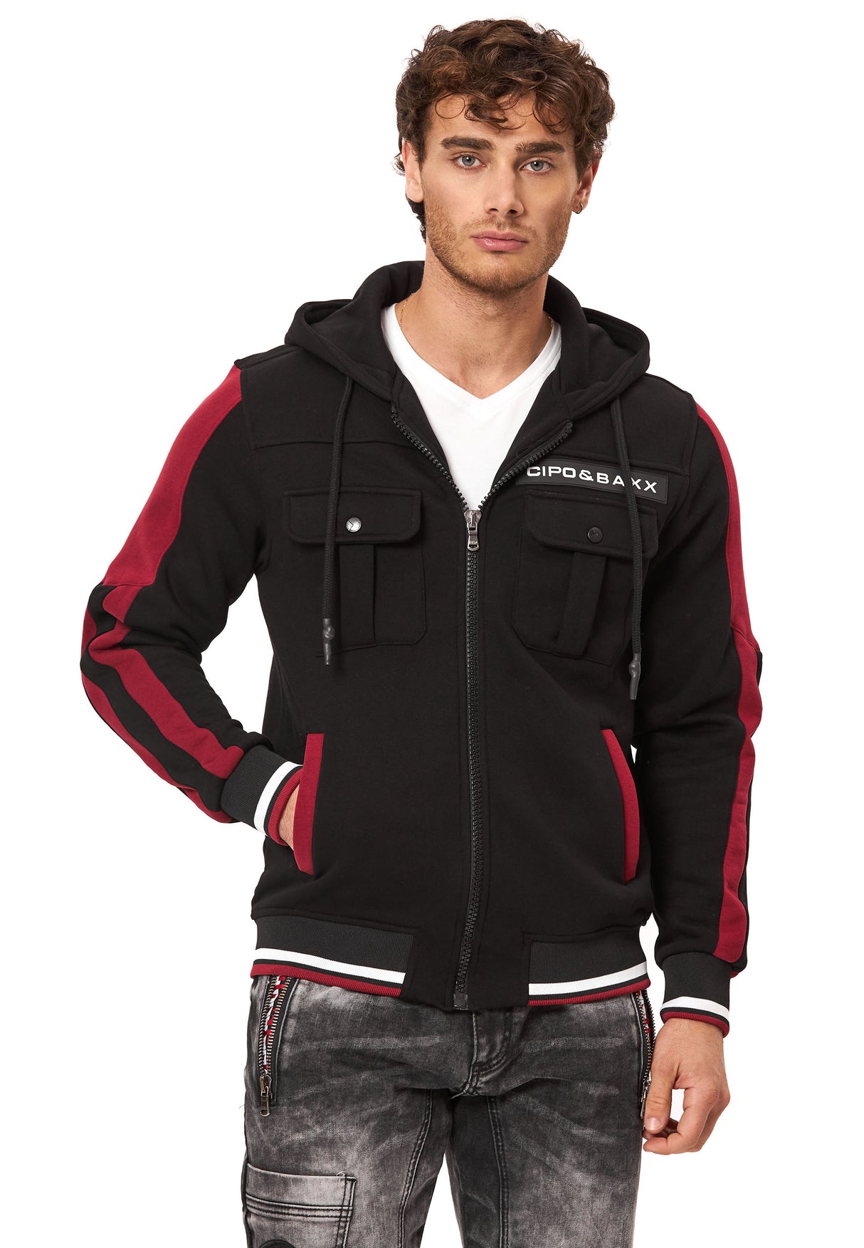 CL586 ERKEK HOODIE SWEATJACKET