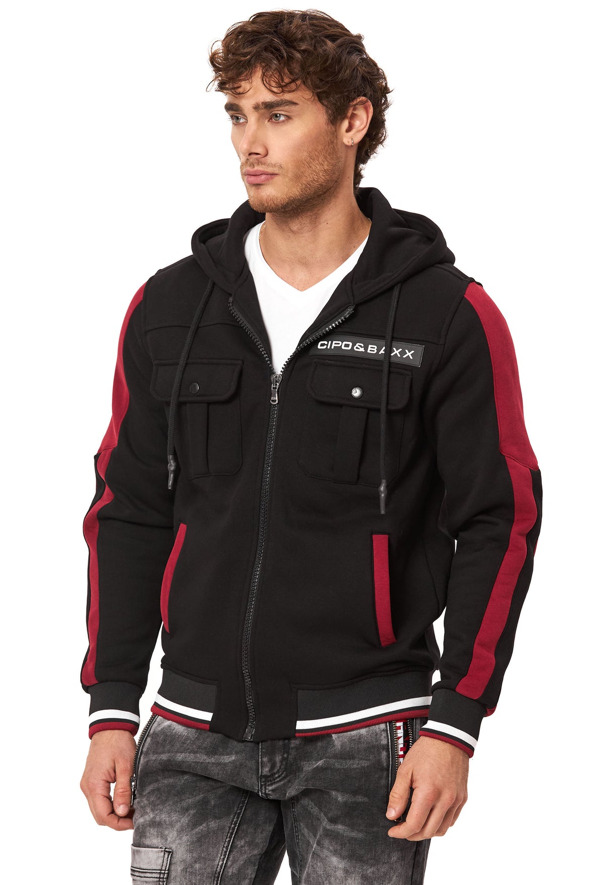 CL586 ERKEK HOODIE SWEATJACKET