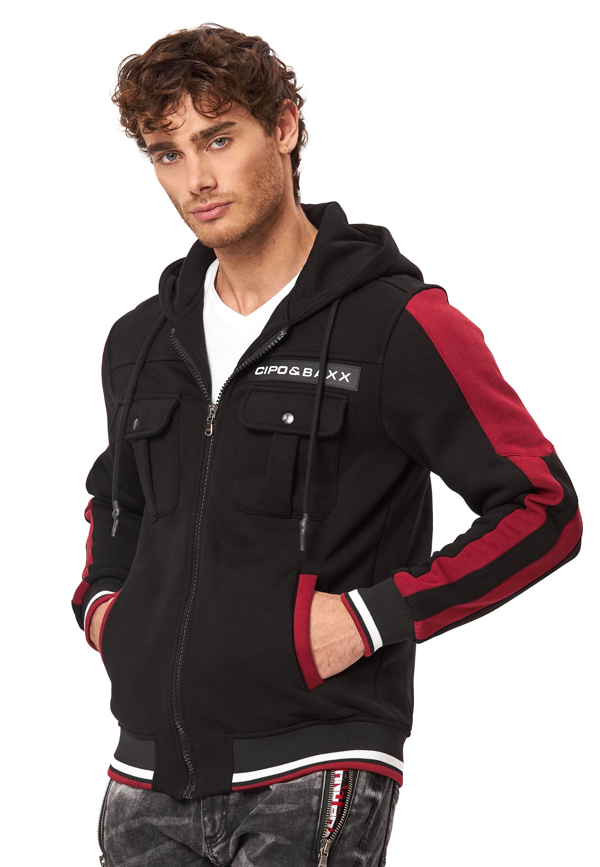 CL586 ERKEK HOODIE SWEATJACKET