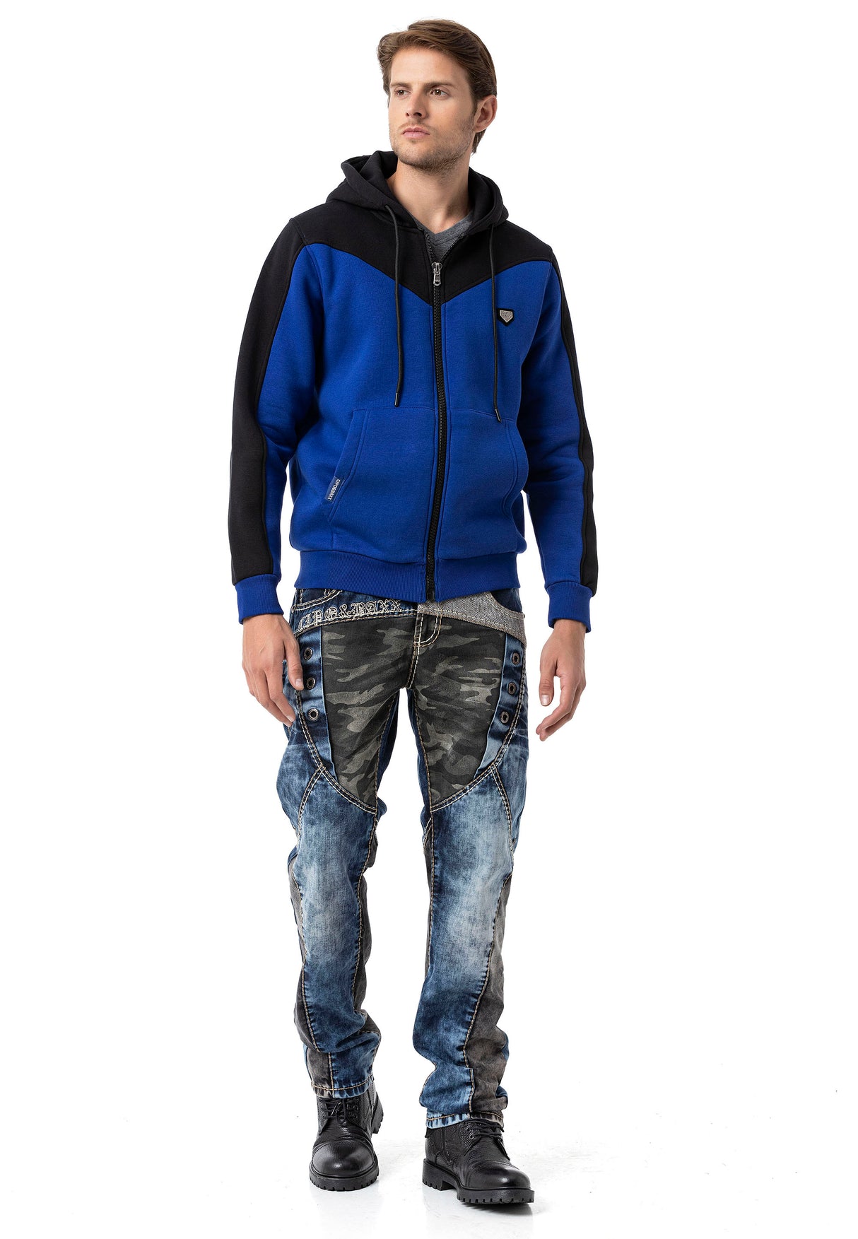 Regular Fit Yıkamalı Denim Jean Pantolon Mavi Erkek Jean CD894