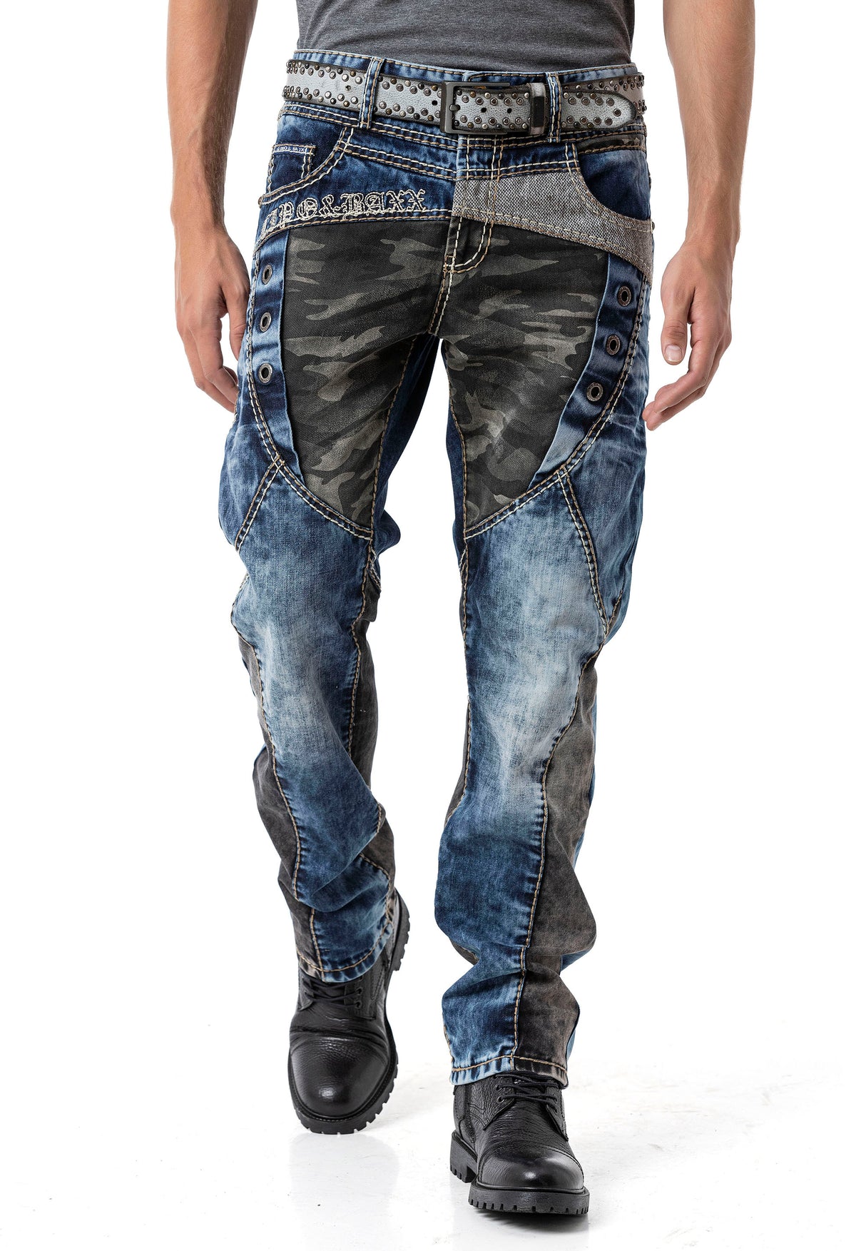 Regular Fit Yıkamalı Denim Jean Pantolon Mavi Erkek Jean CD894