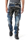 Regular Fit Yıkamalı Denim Jean Pantolon Mavi Erkek Jean CD894
