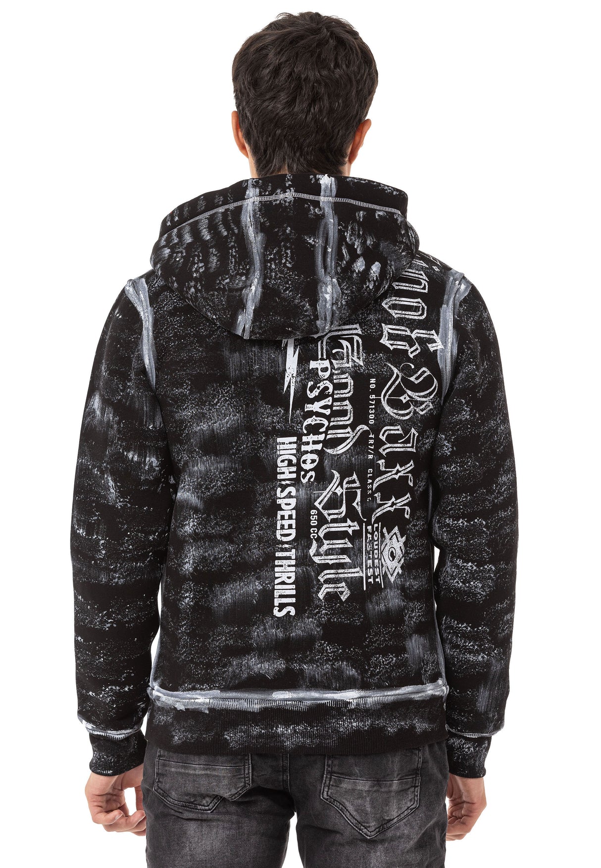 CL544 Erkek Zip Kapşonlu Sweatshirt – Fermuarlı Kapüşonlu Hoodie, Günlük Spor Rahat Kalıp