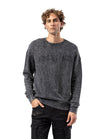 CL595 Erkek Sweatshirt - Yıkanmış Görünümlü, Yuvarlak Yakalı