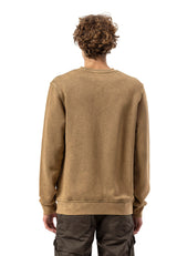CL595 Erkek Sweatshirt - Yıkanmış Görünümlü, Yuvarlak Yakalı