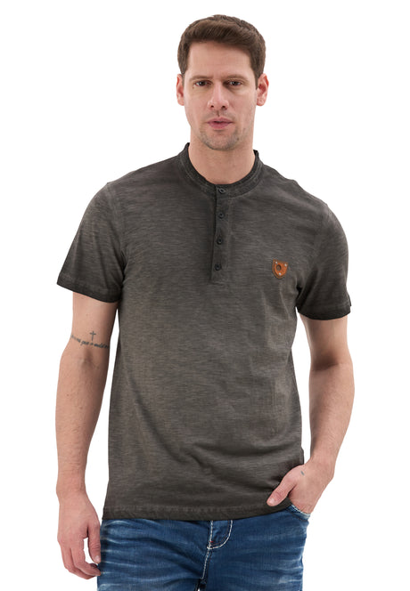 Hakim Yaka Düğmeli Basic Erkek T-Shirt - CT835