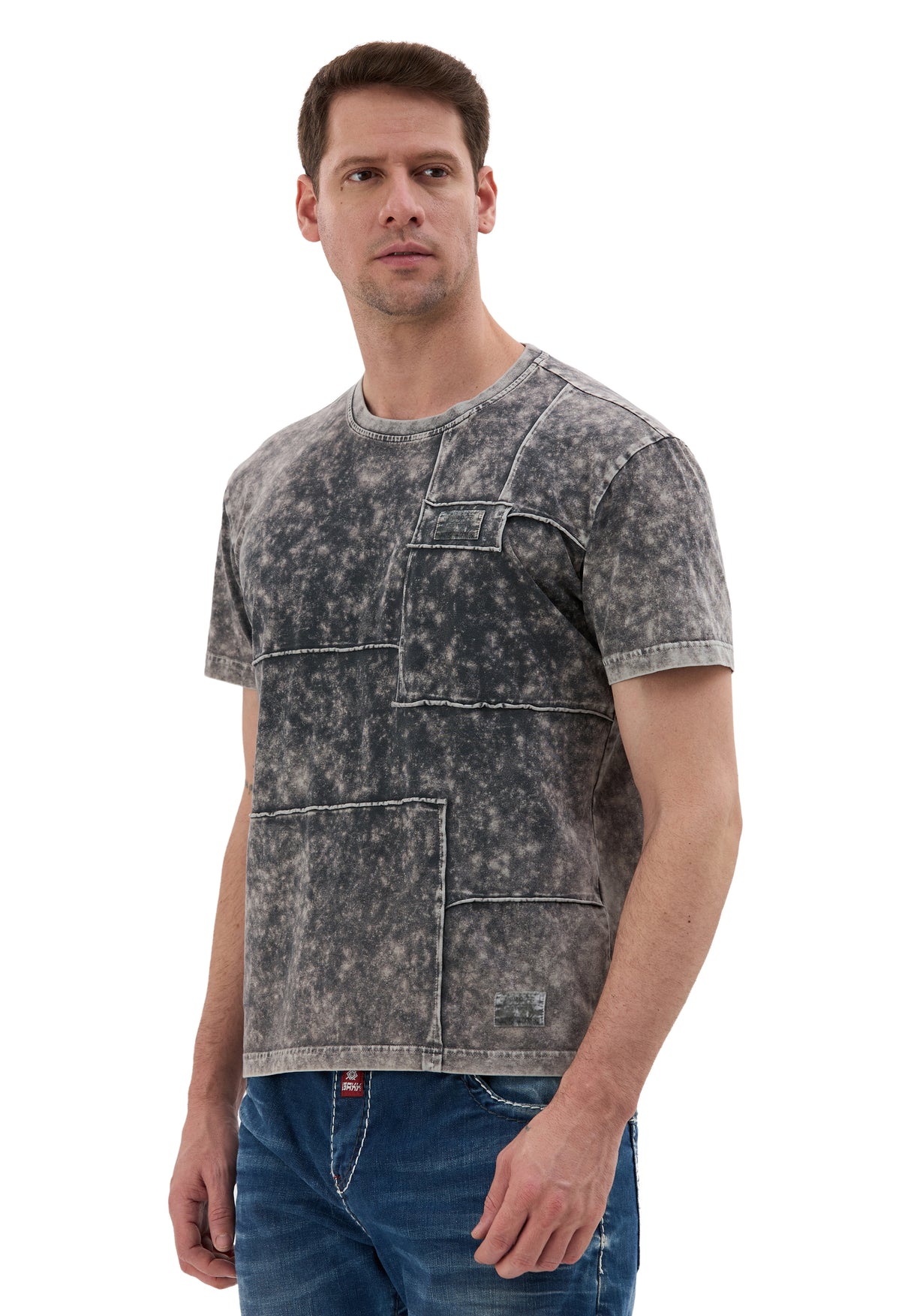 Erkek Yıkamalı Tişört – Casual Tarz - CT853