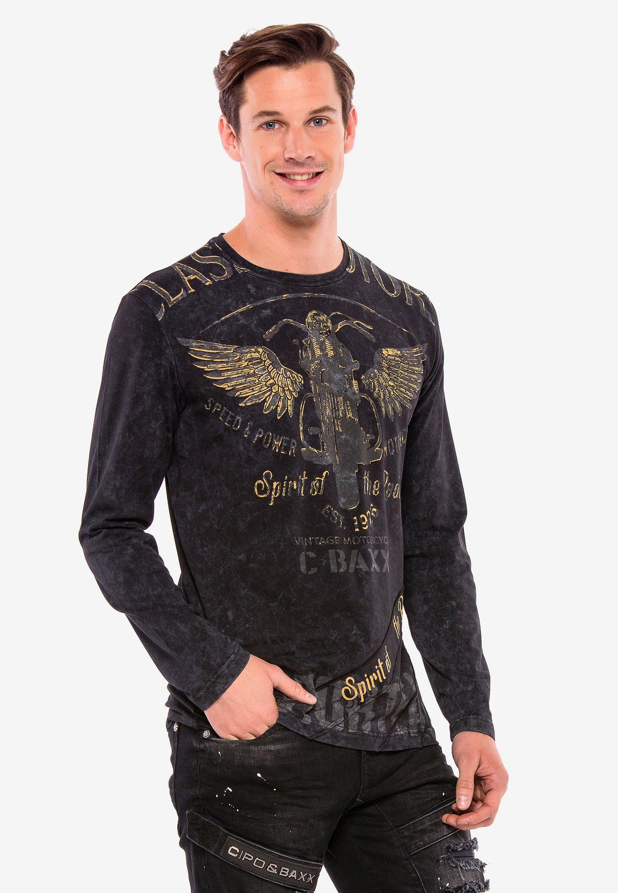 CL348 Erkek Uzun Kollu T-Shirt – Modern Kesim, Yüksek Kalite Pamuklu Basic
