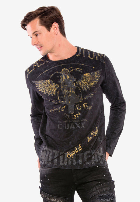 CL348 Erkek Uzun Kollu T-Shirt – Modern Kesim, Yüksek Kalite Pamuklu Basic