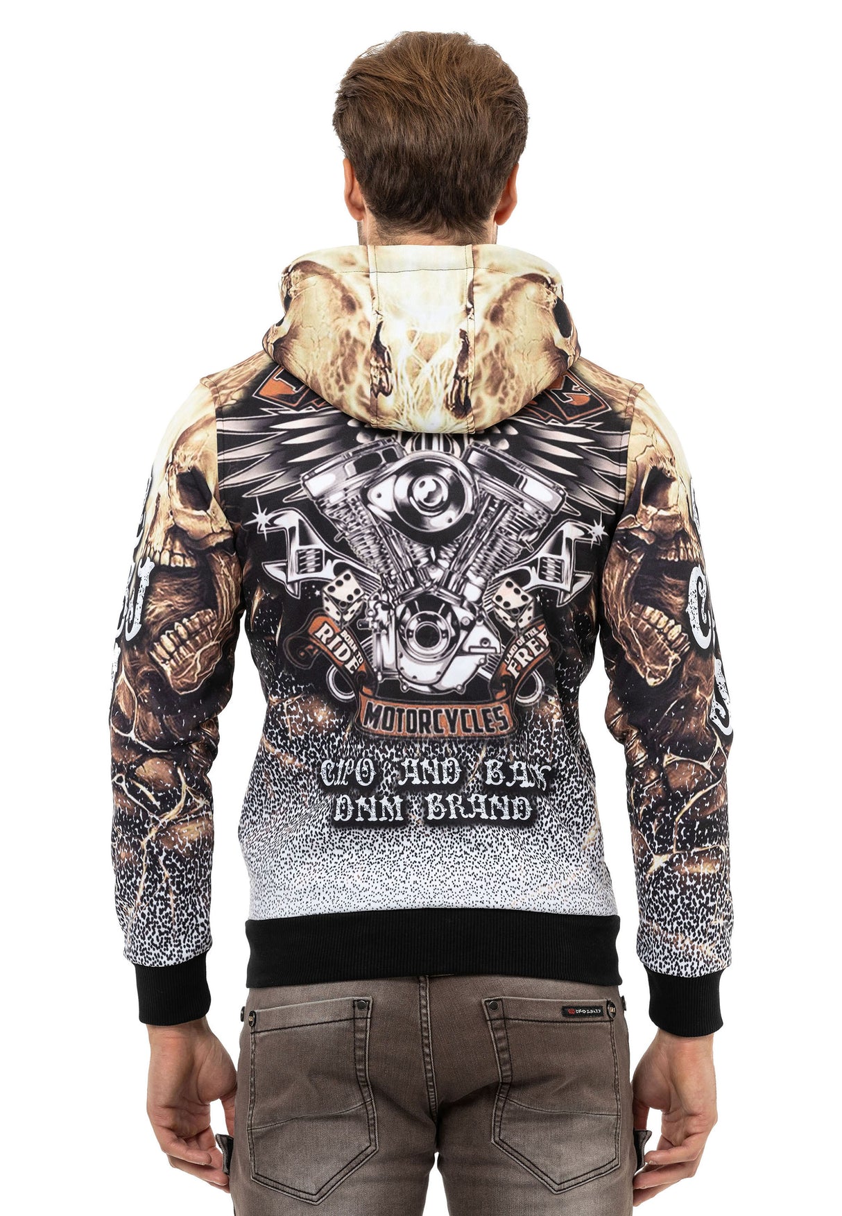 CL550 Erkek Zip Kapşonlu Sweatshirt – Fermuarlı Hoodie, Günlük Spor Rahat Kalıp