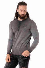 CL523 Erkek Sweatshirt – Bisiklet Yaka, Slim Fit, Pamuklu Günlük Spor Üst
