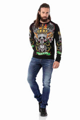 CL514 Erkek Sweatshirt – Günlük Rahat Kalıp Bisiklet Yaka Spor Basic