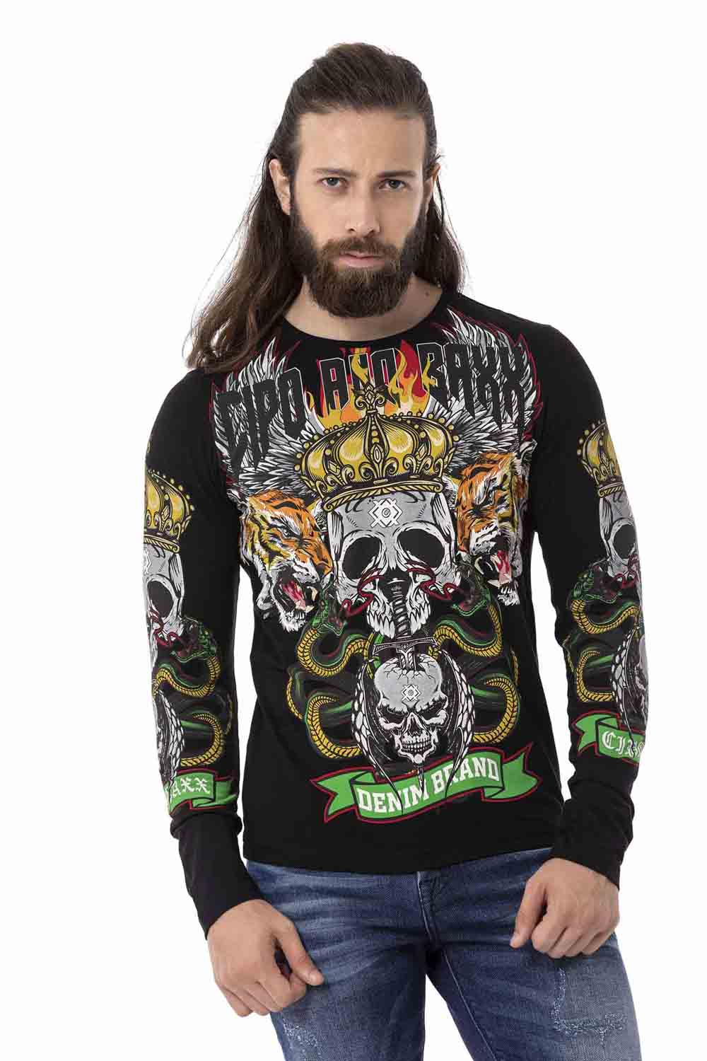 CL514 Erkek Sweatshirt – Günlük Rahat Kalıp Bisiklet Yaka Spor Basic