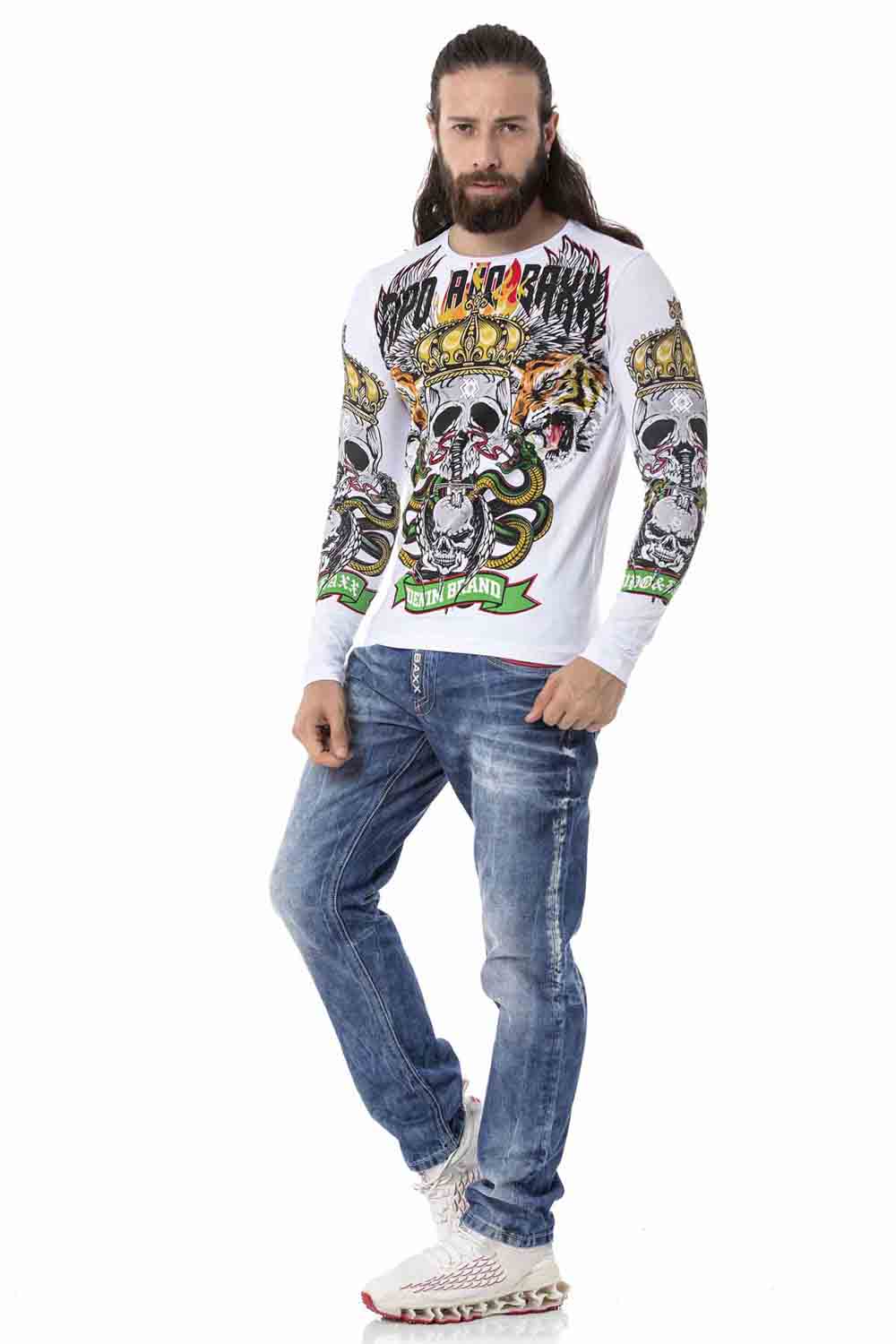 CL514 Erkek Sweatshirt – Günlük Rahat Kalıp Bisiklet Yaka Spor Basic