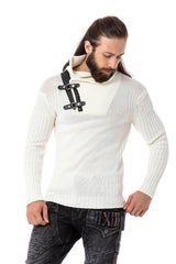 CP266 Şal Yaka Erkek Kazak