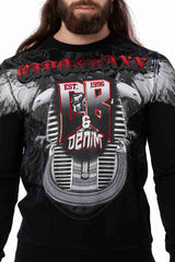 CL515 Kartal Desenli Beyaz Kalın Sweatshirt
