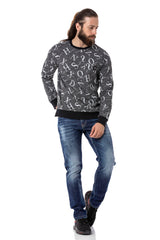 CL513 Erkek Sweatshirt – Rahat Kalıp Bisiklet Yaka Günlük Spor Basic