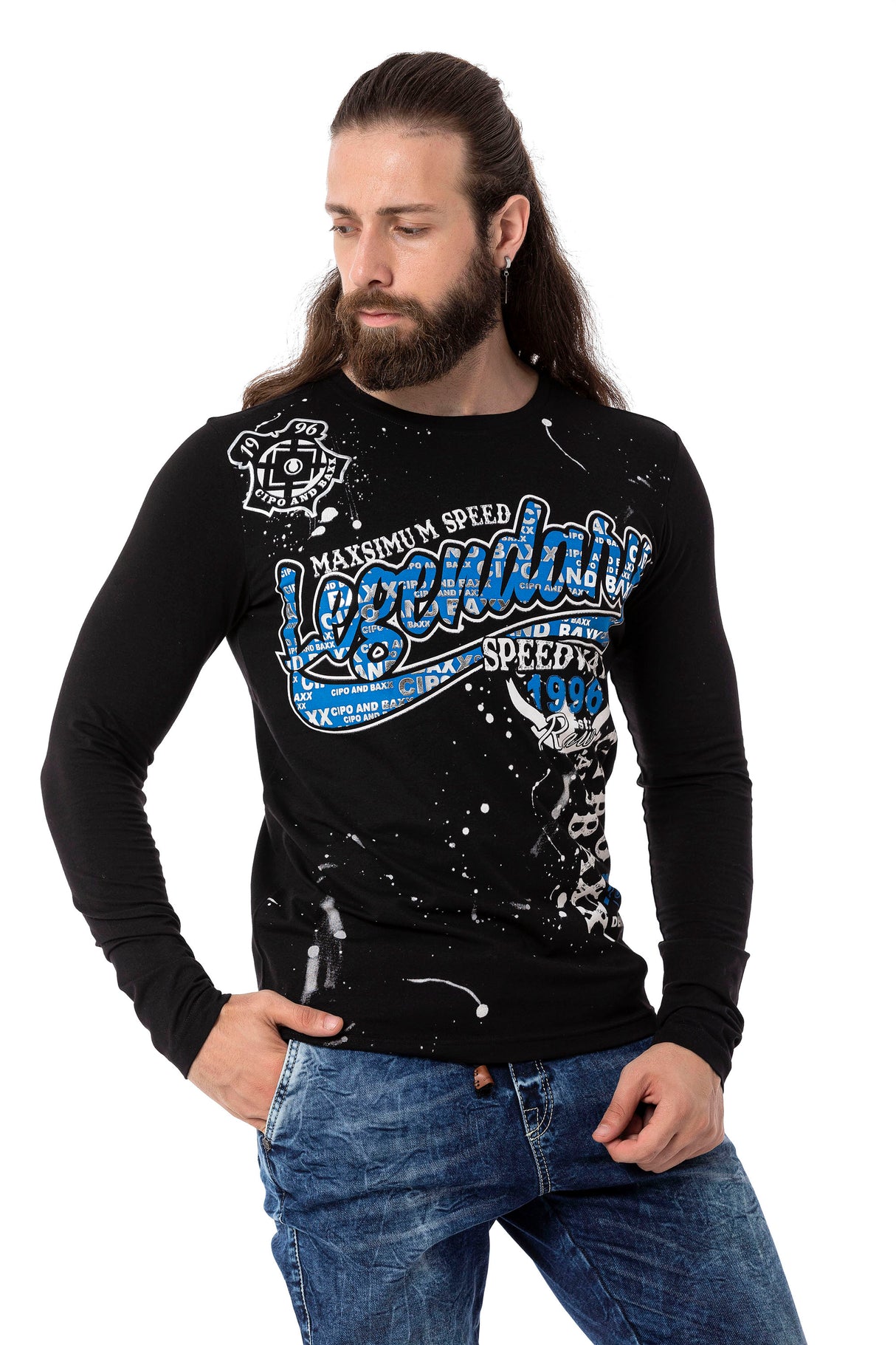 CL510 Erkek Sweatshirt – Günlük Rahat Kalıp Bisiklet Yaka Spor Basic