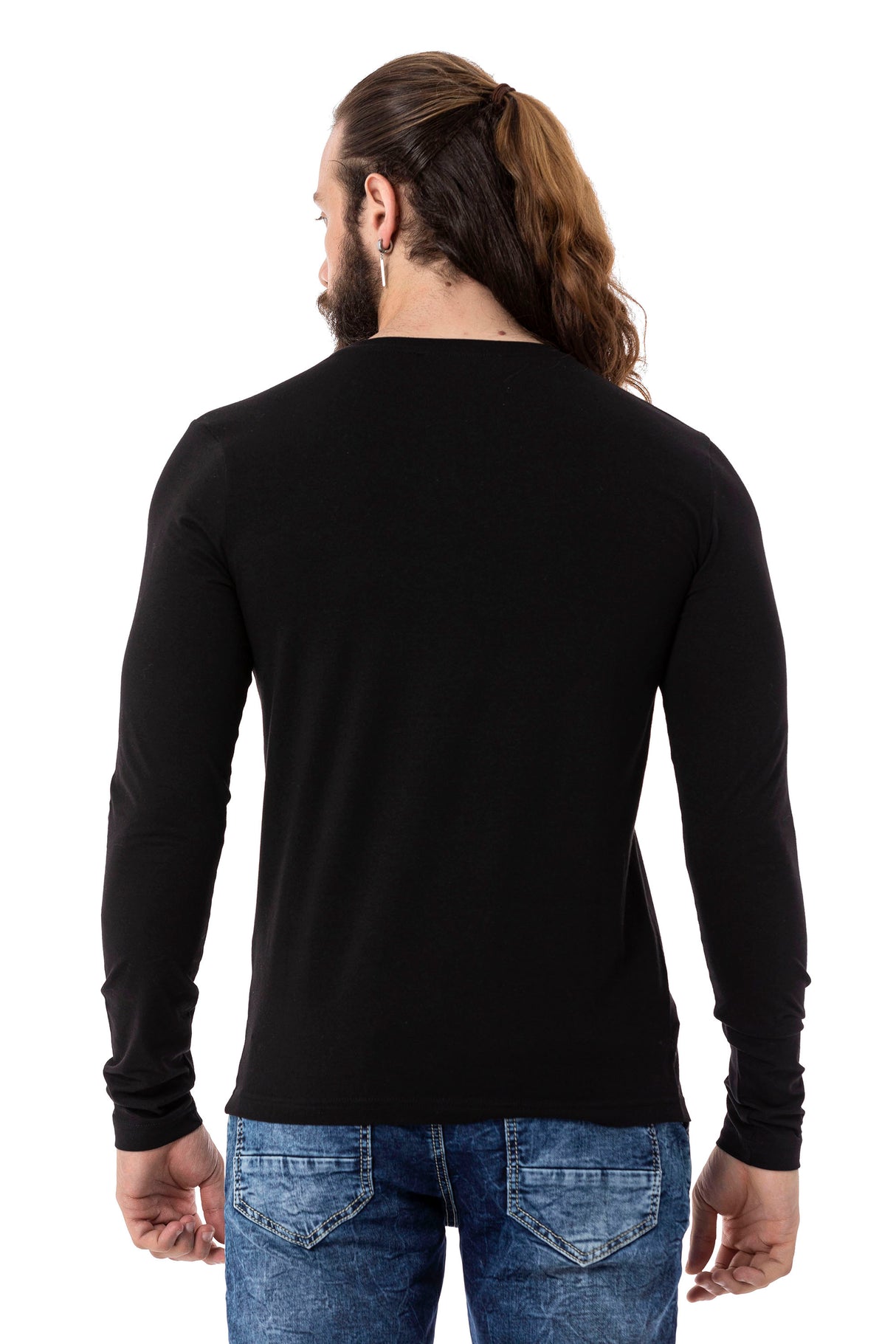 CL510 Erkek Sweatshirt – Günlük Rahat Kalıp Bisiklet Yaka Spor Basic