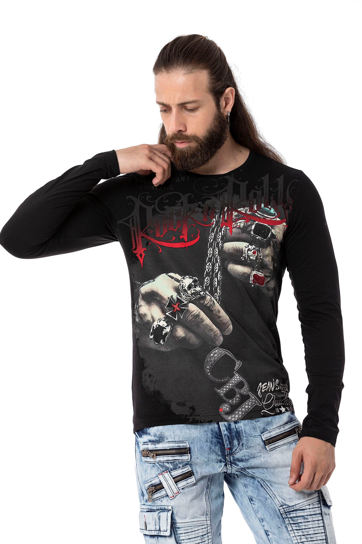 CL511 Erkek Sweatshirt – Günlük Rahat Kalıp Bisiklet Yaka Spor Basic