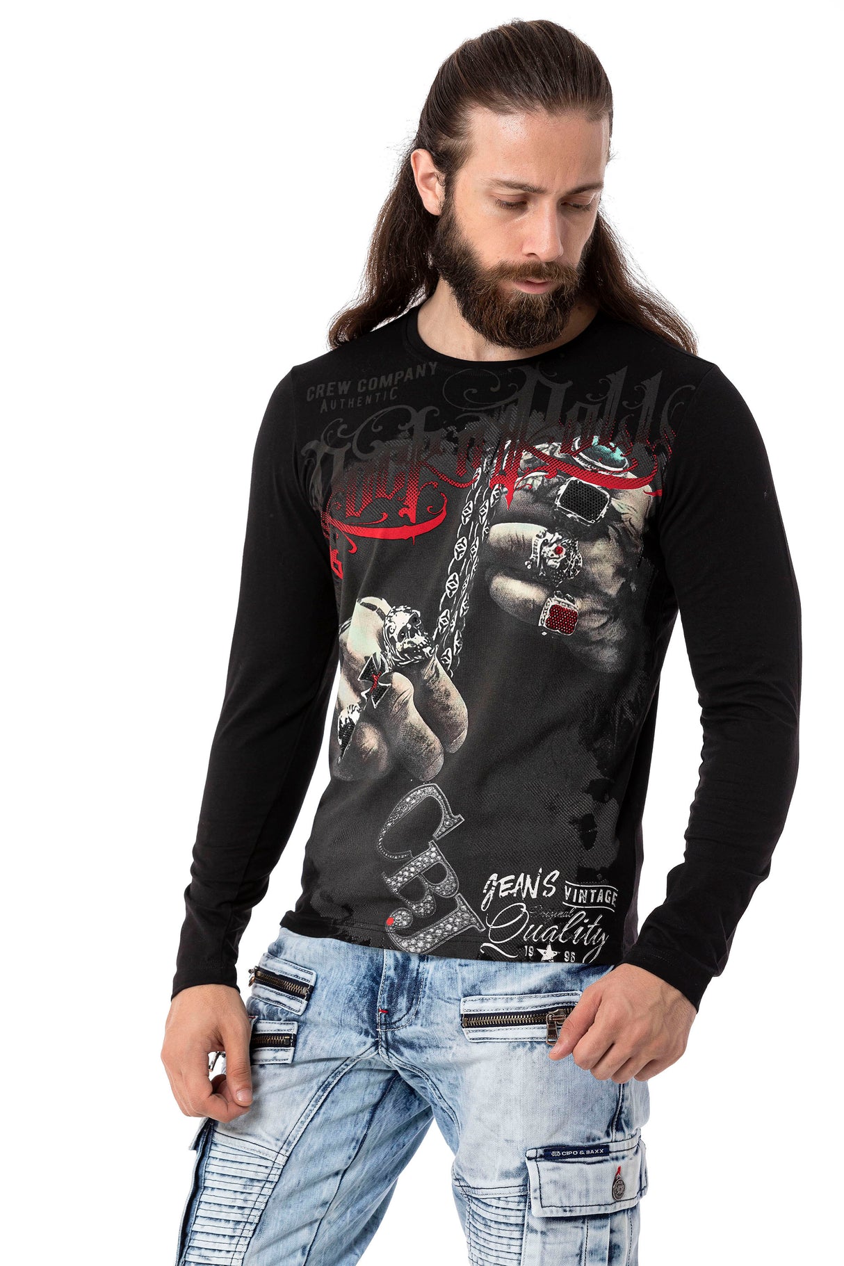 CL511 Erkek Sweatshirt – Günlük Rahat Kalıp Bisiklet Yaka Spor Basic