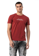Erkek Regular Fit Baskılı Pamuklu T-shirt CT827