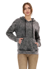 WL378 Kadın Kapüşonlu Sweatshirt - Vintage Yıkanmış Görünüm