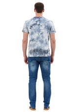 Batik Desenli Bisiklet Yaka Regular Fit Kısa Kollu Erkek T-shirt CT864