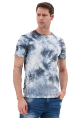 Batik Desenli Bisiklet Yaka Regular Fit Kısa Kollu Erkek T-shirt CT864