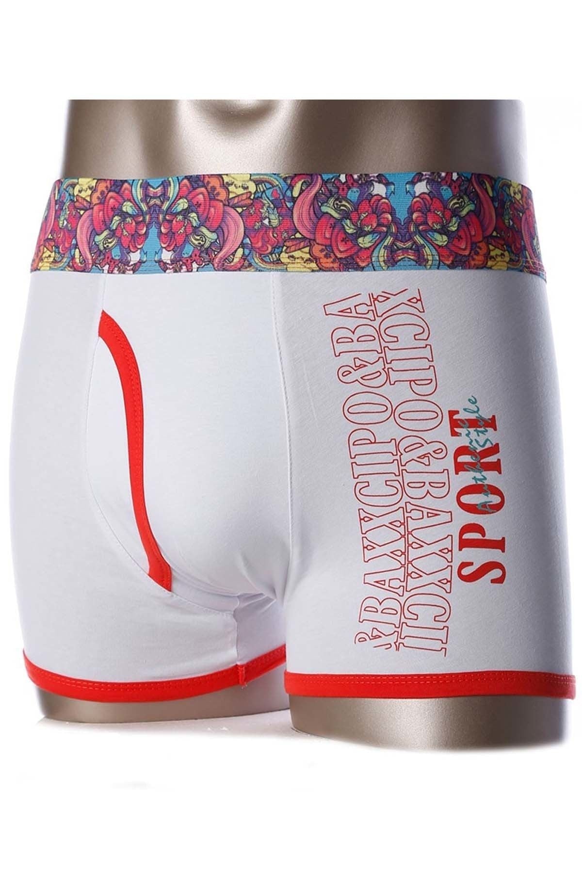 C44903 Desenli Pamuklu Erkek Boxer