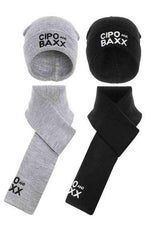CA134 Siyah ve Gri Atkı Bere Set