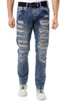 CD131 Renkli Yamalı Düşük BelErkek Jeans