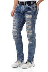 CD131 Renkli Yamalı Düşük BelErkek Jeans