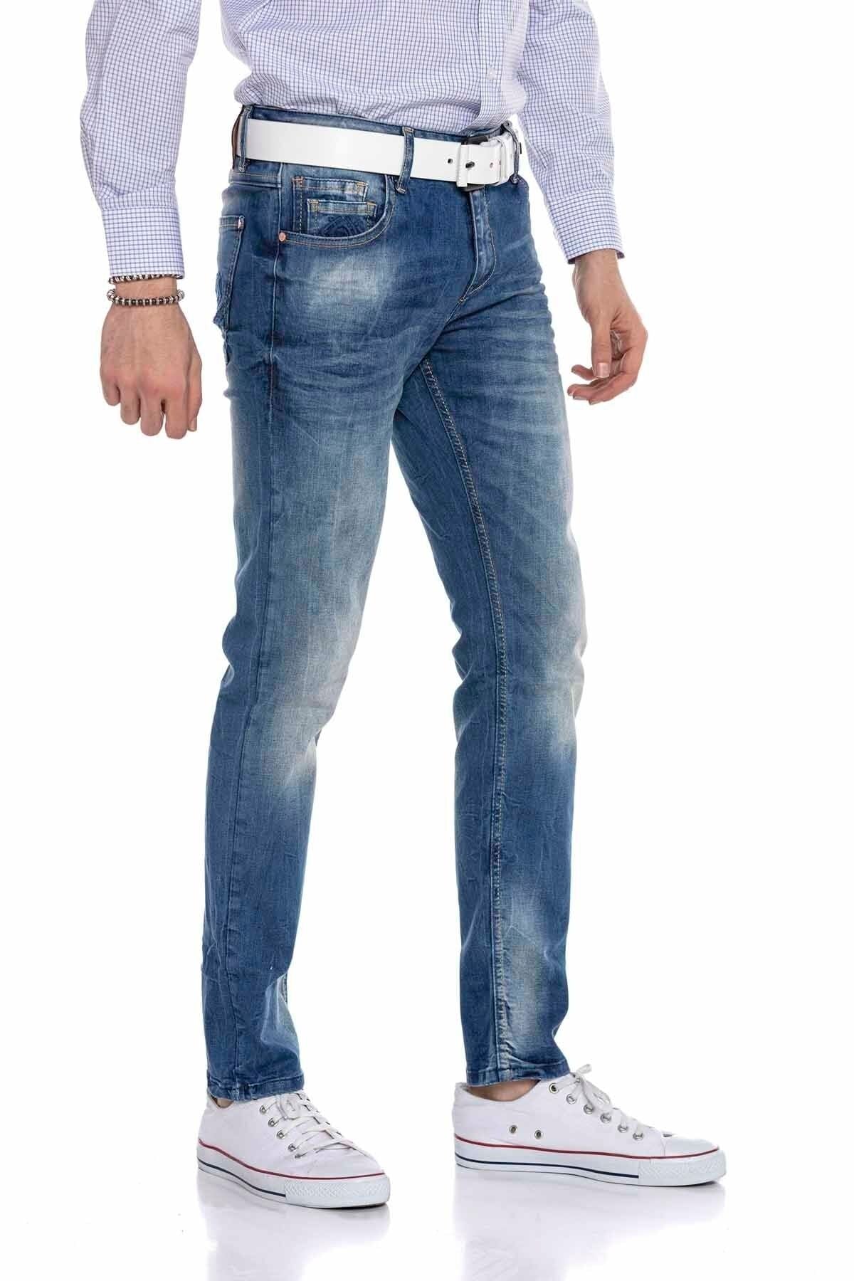 CD319B Açık Slim Fit Dar Paça Erkek Kot Pantolon