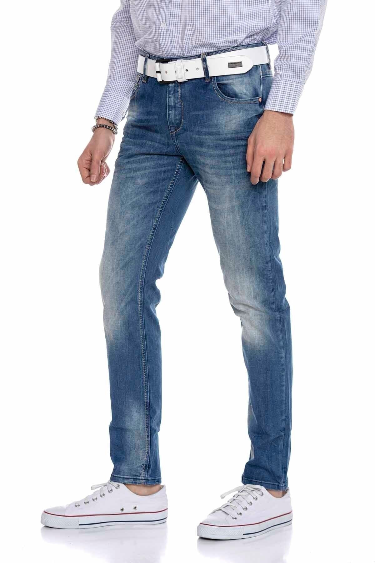 CD319B Açık Slim Fit Dar Paça Erkek Kot Pantolon