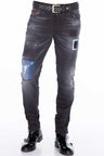 CD388 Yırtık Yamalı Kot Pantolon