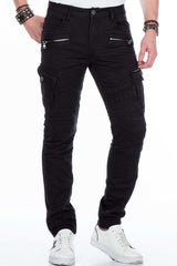CD424 Kargo Cepli Dar Paça Erkek Pantolon