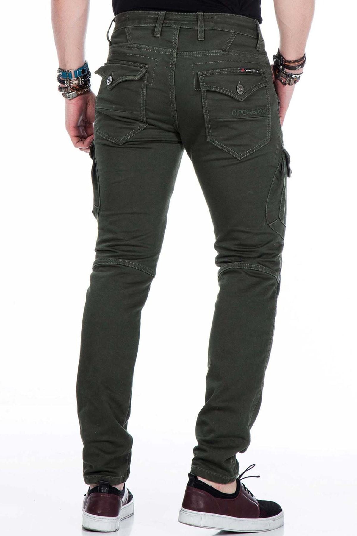 CD424 Kargo Cepli Dar Paça Erkek Pantolon