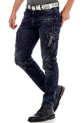 CD440 Rock Star Jeans Motorcu Erkek Kargo Pantolon