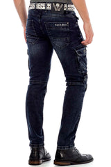 CD440 Rock Star Jeans Motorcu Erkek Kargo Pantolon