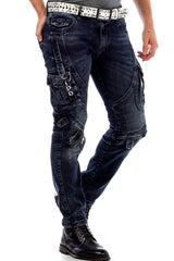 CD440 Rock Star Jeans Motorcu Erkek Kargo Pantolon