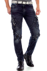 CD440 Rock Star Jeans Motorcu Erkek Kargo Pantolon