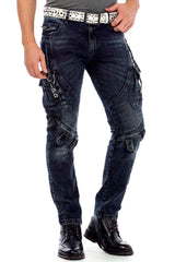 CD440 Rock Star Jeans Motorcu Erkek Kargo Pantolon