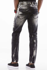 CD496 Yıkama Desenli Street Wear Jeans 4034