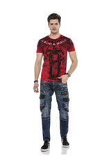 Kargo Cep Deri Detaylı Erkek Regular Fit Jean Pantolon CD586