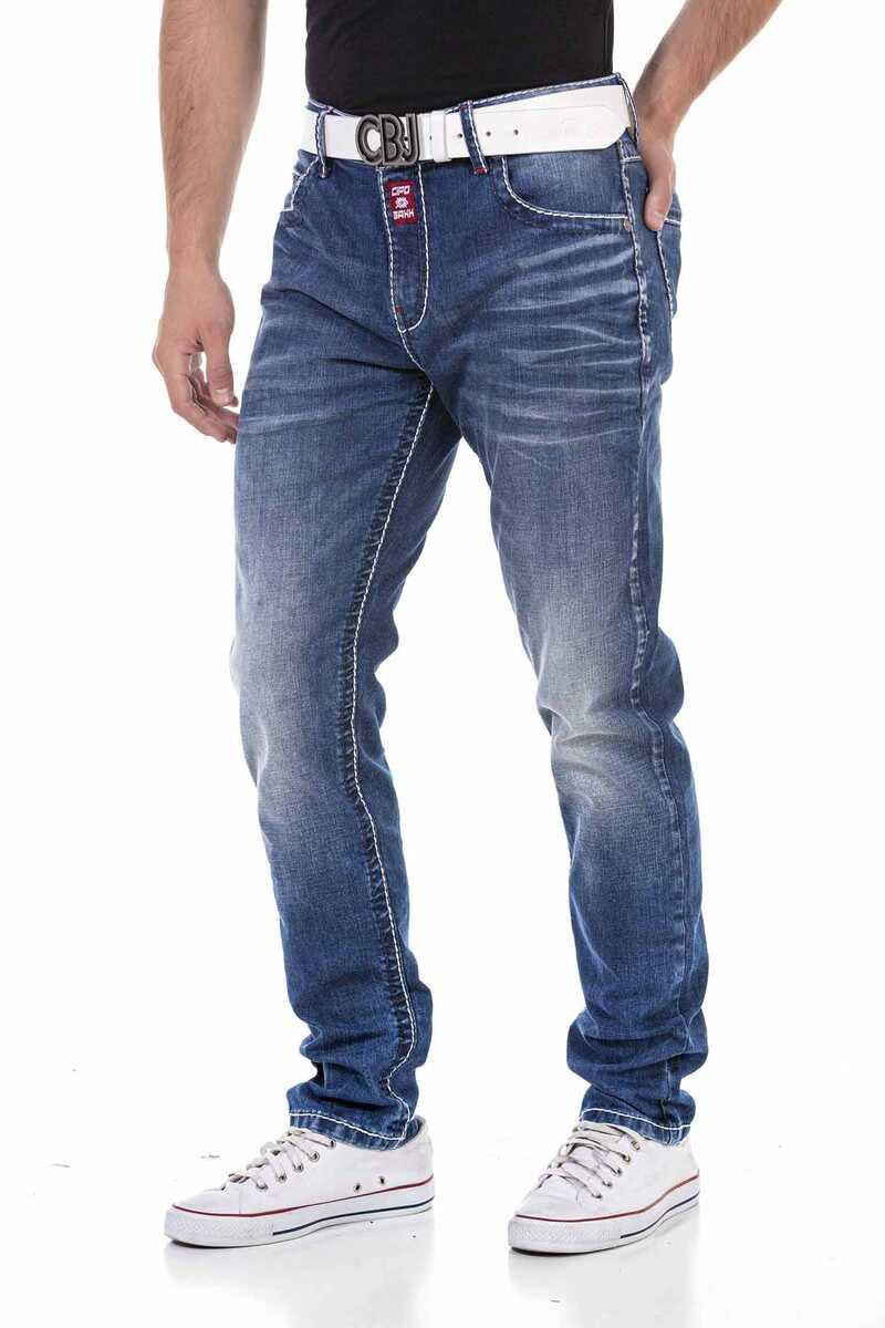 CD704 Regular Fit Etiketli Erkek Jean Pantolon