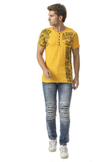 Erkek Slim Fit Mavi Yırtık Detaylı Jean Pantolon CD898