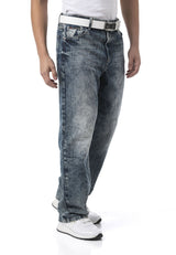 Erkek Baggy Fit Rahat Kesim Streetwear Tarz Pantolon CD903