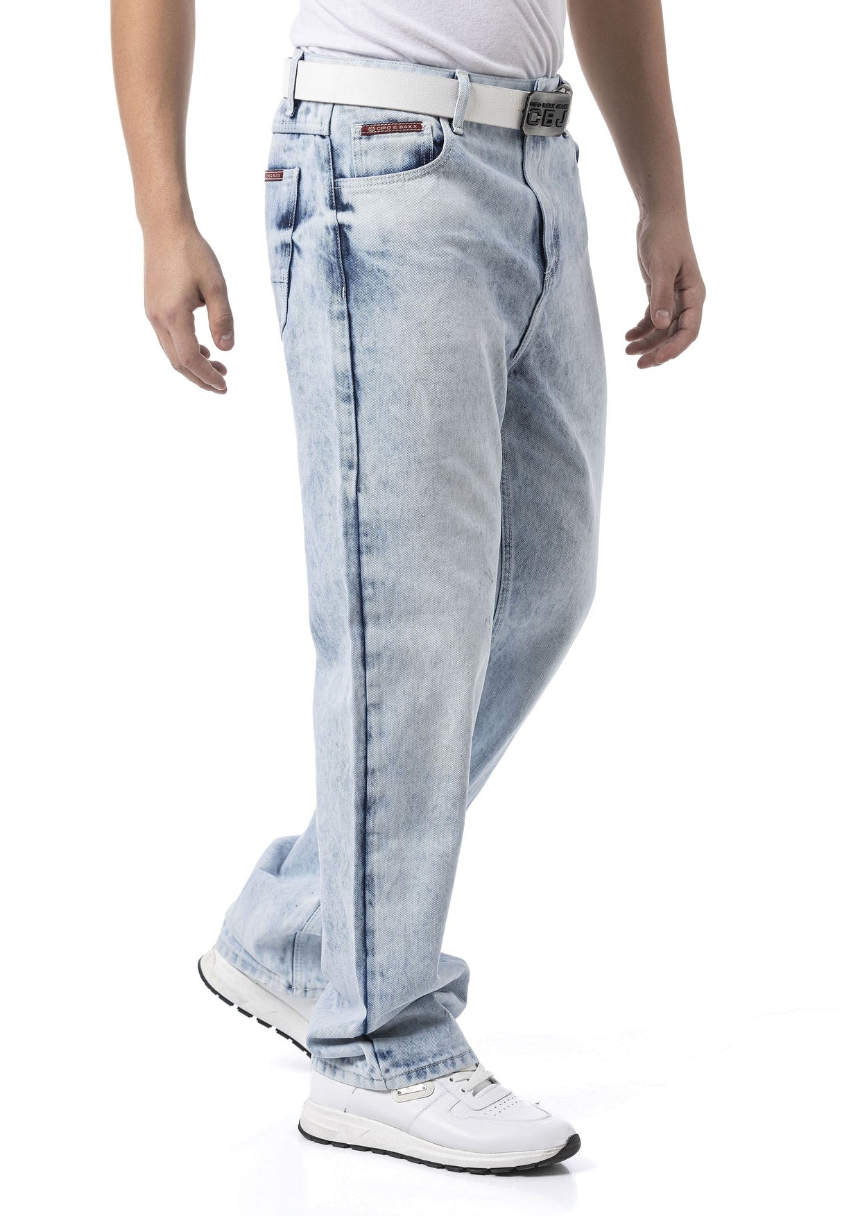 Erkek Baggy Fit Rahat Kesim Streetwear Tarz Pantolon CD903