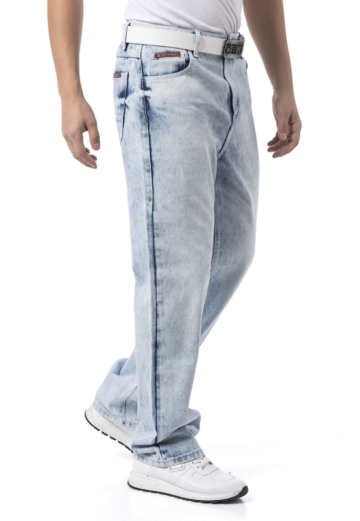 CD903 – Men’s Wide Leg Relaxed Fit Trousers